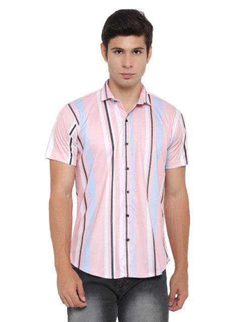 Men Regular, Super Slim Fit Checkered Ribbed Collar Casual Shirt