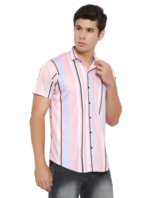 Men Regular, Super Slim Fit Checkered Ribbed Collar Casual Shirt