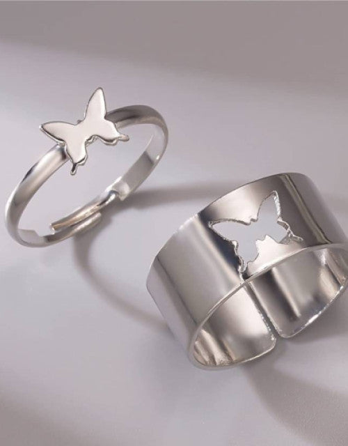 Butterfly Rings Set for Couples